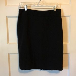 Ann Taylor Black skirt w/ Pleats down the back